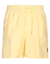 Vans Mn Primary Volley Ii Man Shorts & Bermuda Shorts Light Yellow Size Xl Cotton, Nylon In Pale Banana