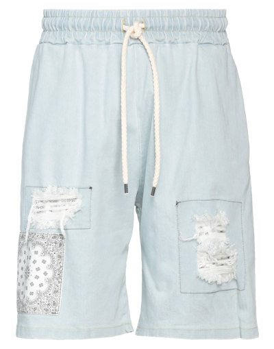 Takeshy Kurosawa Denim Shorts In Blue