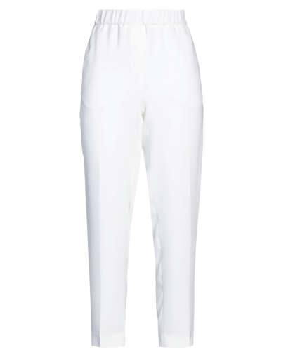 Peserico Woman Pants White Size 4 Viscose, Elastane