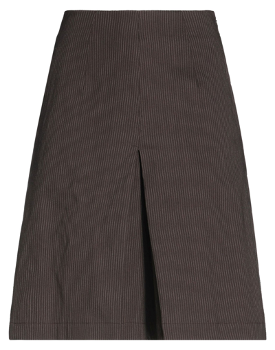 Alysi Woman Shorts & Bermuda Shorts Lead Size 2 Linen, Viscose, Elastane, Cotton In Grey