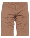 Entre Amis Man Shorts & Bermuda Shorts Brown Size 28 Cotton, Elastane