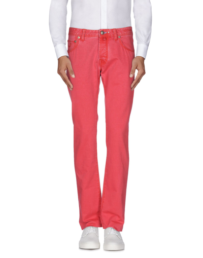 JACOB COHЁN JACOB COHЁN MAN PANTS TOMATO RED SIZE 33 COTTON