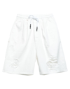 Takeshy Kurosawa Man Shorts & Bermuda Shorts White Size Xl Cotton, Elastane In White