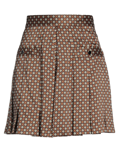 Sandro Woman Shorts & Bermuda Shorts Brown Size 4 Polyester