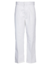 DICKIES DICKIES MAN PANTS WHITE SIZE 28W-30L POLYESTER, COTTON