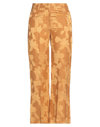 Alysi Woman Pants Marigold Size 6 Linen, Viscose In Brown