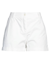 Harmont & Blaine Woman Shorts & Bermuda Shorts White Size 6 Cotton, Elastane