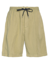 Pt Torino Man Shorts & Bermuda Shorts Military Green Size 32 Lyocell, Linen, Cotton