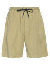 Pt Torino Man Shorts & Bermuda Shorts Military Green Size 40 Lyocell, Linen, Cotton