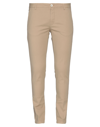 Aglini Man Pants Khaki Size 34 Cotton, Elastane In Beige