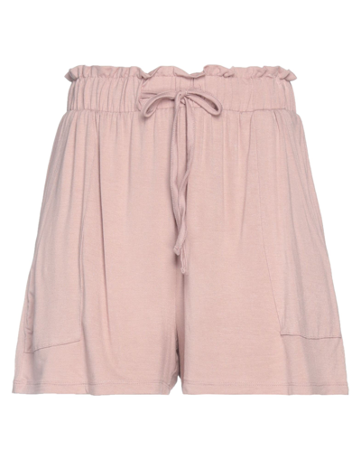 Pieces Woman Shorts & Bermuda Shorts Blush Size M Viscose, Elastane In Pink