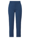 Merci .., Woman Pants Blue Size 2 Cotton, Nylon, Elastane