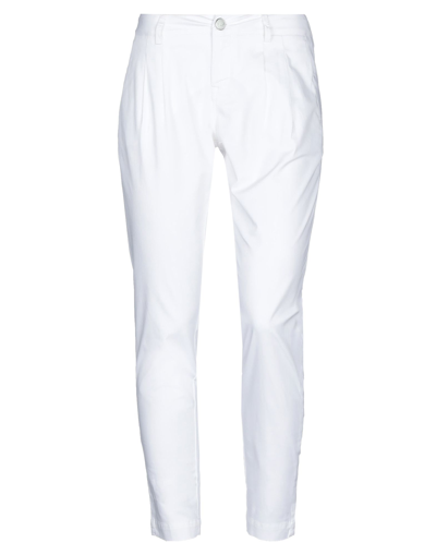 JACOB COHЁN JACOB COHЁN WOMAN PANTS WHITE SIZE 27 COTTON, ELASTANE