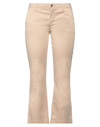 Liu •jo Cropped Pants In Beige