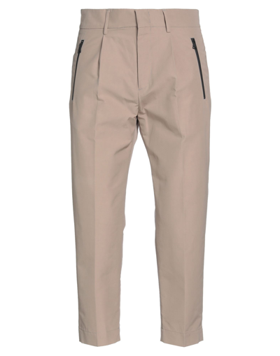 Paolo Pecora Cropped Pants In Beige