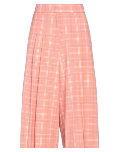 Semicouture Cropped Pants In Pink