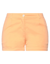 Harmont & Blaine Woman Shorts & Bermuda Shorts Apricot Size 10 Cotton, Elastane In Orange