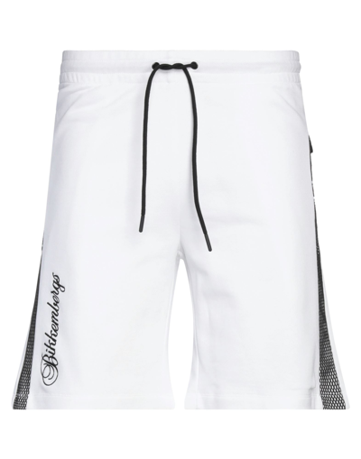 Bikkembergs Man Shorts & Bermuda Shorts White Size L Cotton
