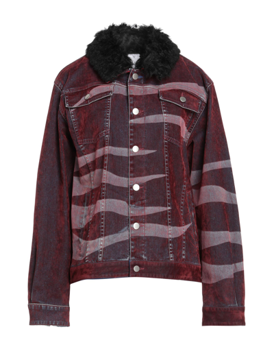 Koché Denim Outerwear In Red