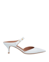 Emporio Armani Woman Mules & Clogs White Size 7.5 Soft Leather