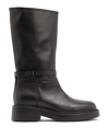 LEONARDO PRINCIPI LEONARDO PRINCIPI WOMAN BOOT BLACK SIZE 8 CALFSKIN