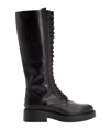 LEONARDO PRINCIPI LEONARDO PRINCIPI WOMAN BOOT BLACK SIZE 8 CALFSKIN