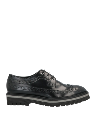 Victoria Wood Lace-up Shoes In Black | ModeSens