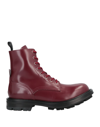 Alexander Mcqueen Ankle Boots In Red