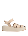 Alysi Sandals In Beige