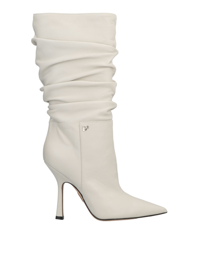 Dsquared2 Blair Ruched Calf Boots In Grey