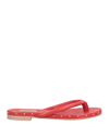 Agl Attilio Giusti Leombruni Toe Strap Sandals In Red