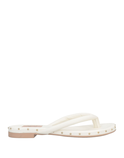 Agl Attilio Giusti Leombruni Toe Strap Sandals In Off White