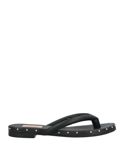 Agl Attilio Giusti Leombruni Toe Strap Sandals In Black