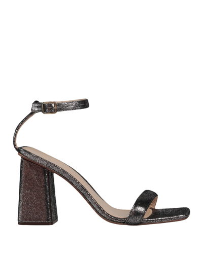 Manila Grace Sandals In Grey