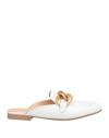 Formentini Woman Mules & Clogs White Size 8 Soft Leather
