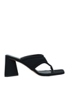 Ovye' By Cristina Lucchi Toe Strap Sandals In Black