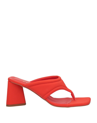 Ovye' By Cristina Lucchi Toe Strap Sandals In Orange