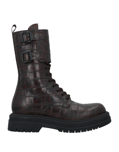 Mich E Simon Ankle Boots In Dark Brown | ModeSens
