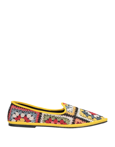 Ovye' By Cristina Lucchi Loafers In Yellow