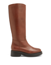 Leonardo Principi Knee Boots In Brown