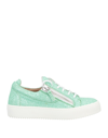Giuseppe Zanotti Low-top Glitter Sneakers In Green