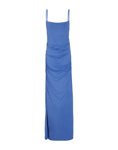 8 By Yoox Long Dresses In Blue