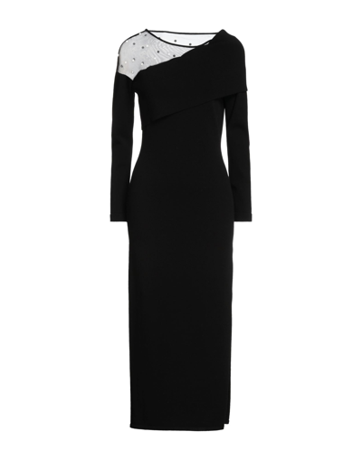 Clips Long Dresses In Black