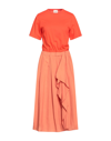 Alysi Midi Dresses In Orange