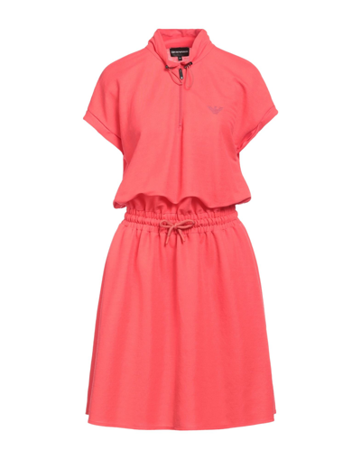 Emporio Armani Midi Dresses In Coral