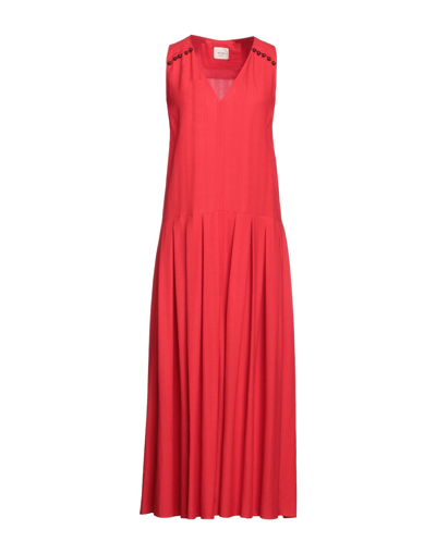 Alysi Long Dresses In Red