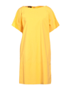 Les Copains Short Dresses In Yellow