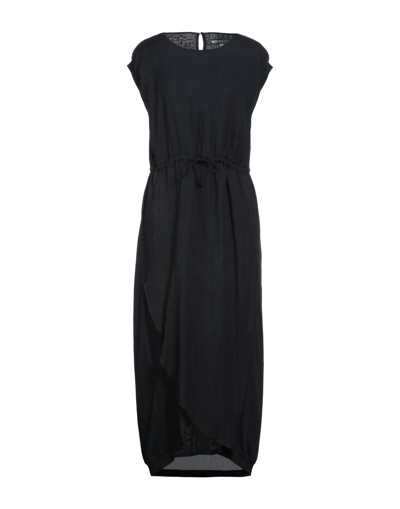 European Culture Midi Dresses In Black