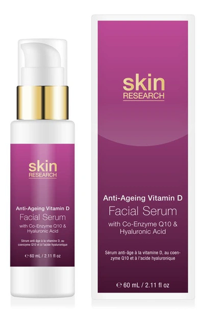 Skin Research Vitamin D, Hyaluronic Acid & Co-enzyme Q10 Facial Serum 30ml