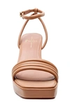 Linea Paolo Eve Ankle Strap Platform Sandal In Desert